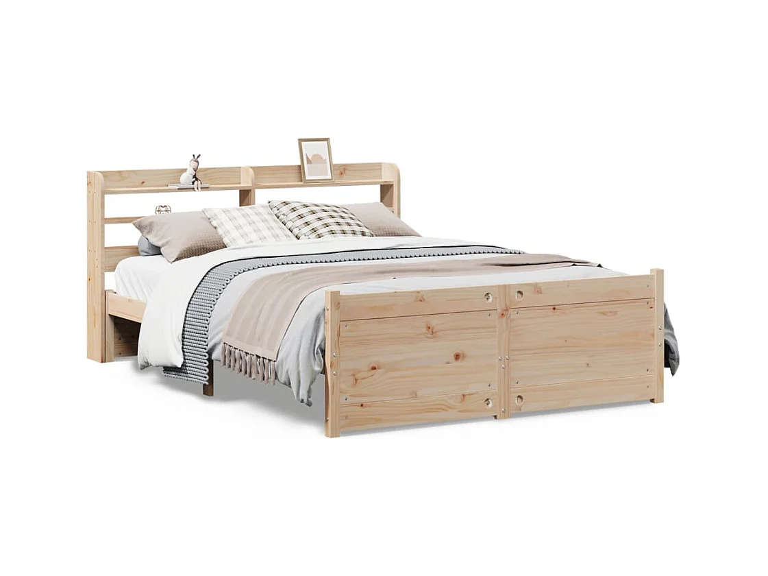 Bedframe met hoofdbord zonder matras 140x200 cm
