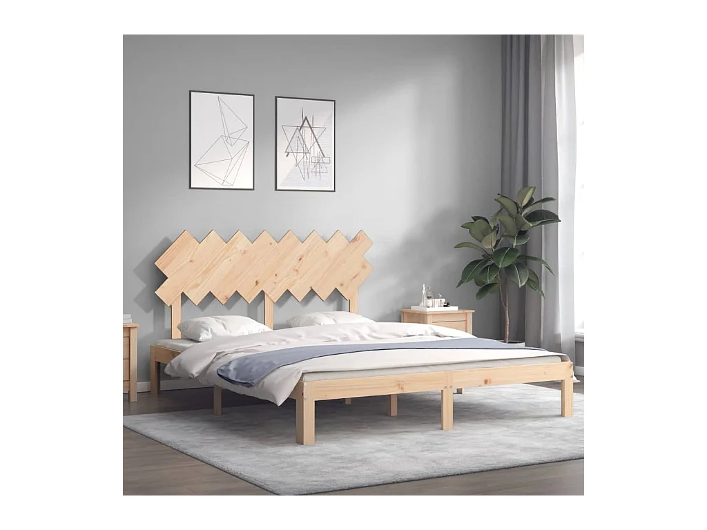 Bedframe zonder matras 160x200 cm massief grenenhout