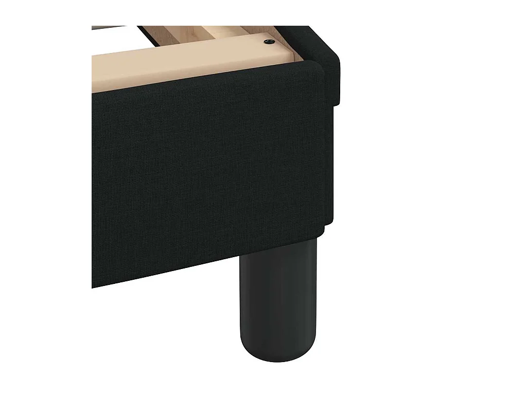 Struttura letto senza materasso tessuto nero 180x200 cm