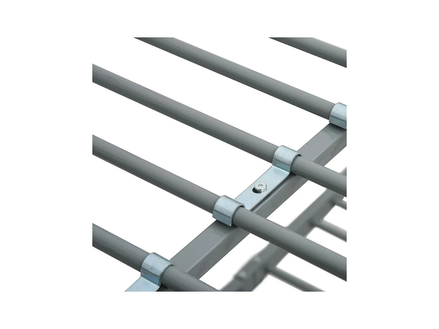 Struttura per letto a castello senza materasso grigio 140x200 cm/90x200 cm