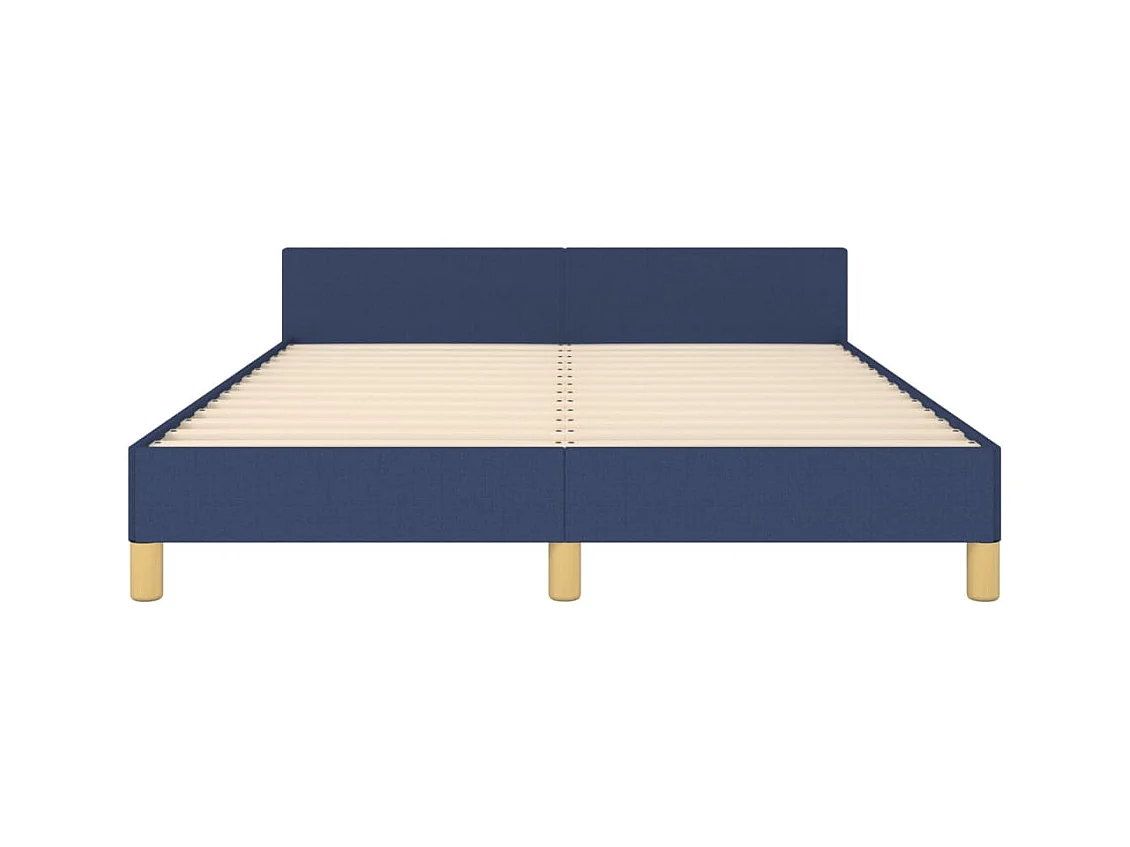 Bedframe zonder matras blauw 140x190 cm stof