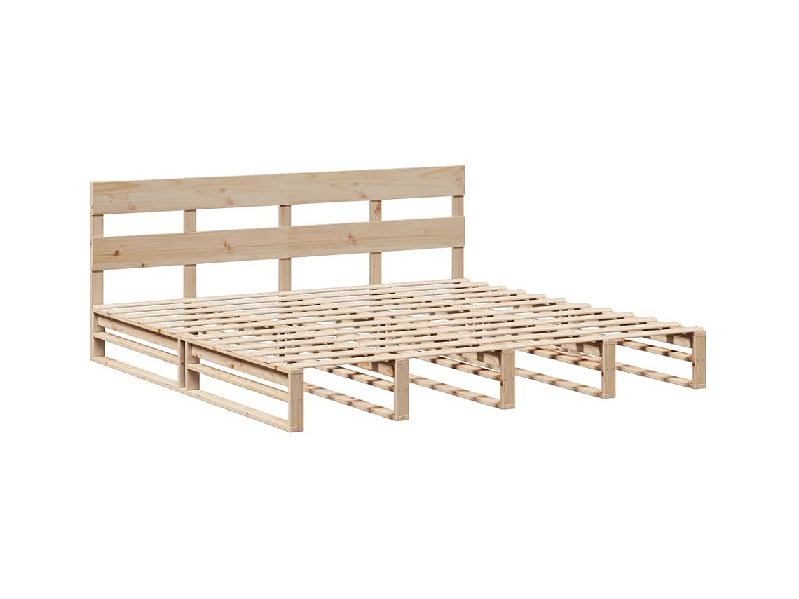 Bedframe zonder matras 200x200 cm massief grenenhout