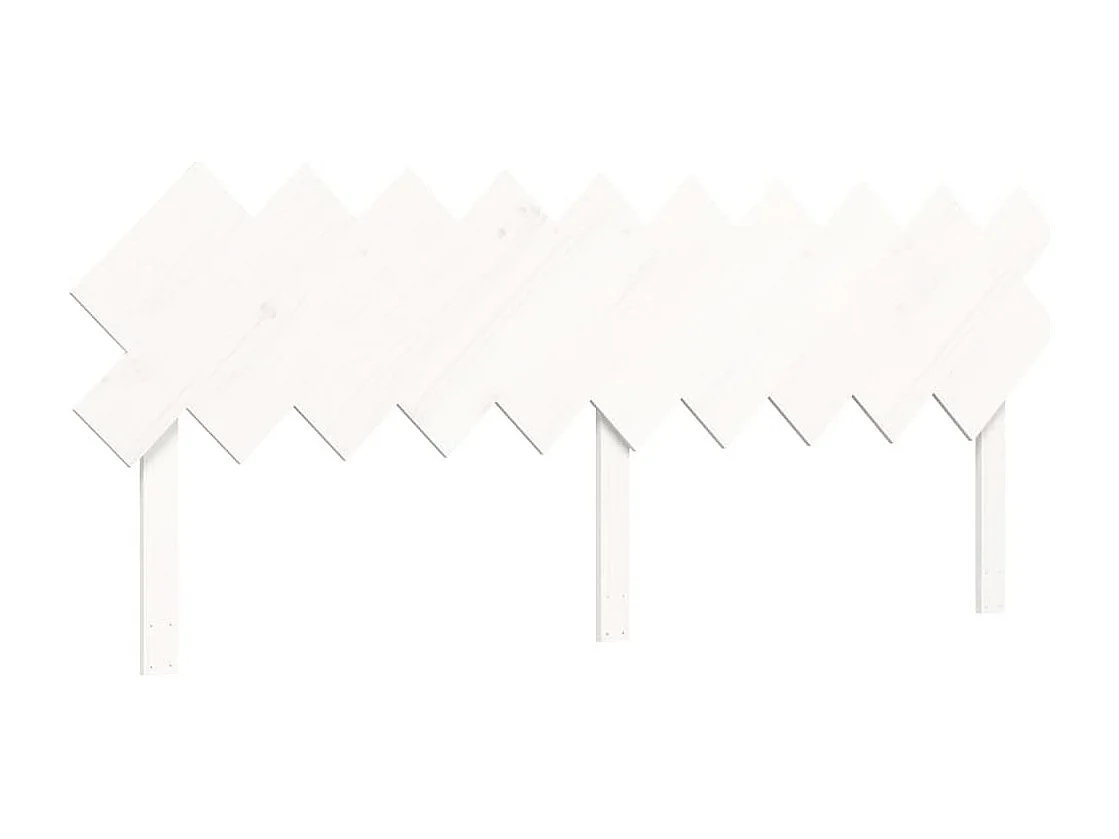 Cadre de lit sans matelas blanc 200x200 cm bois massif