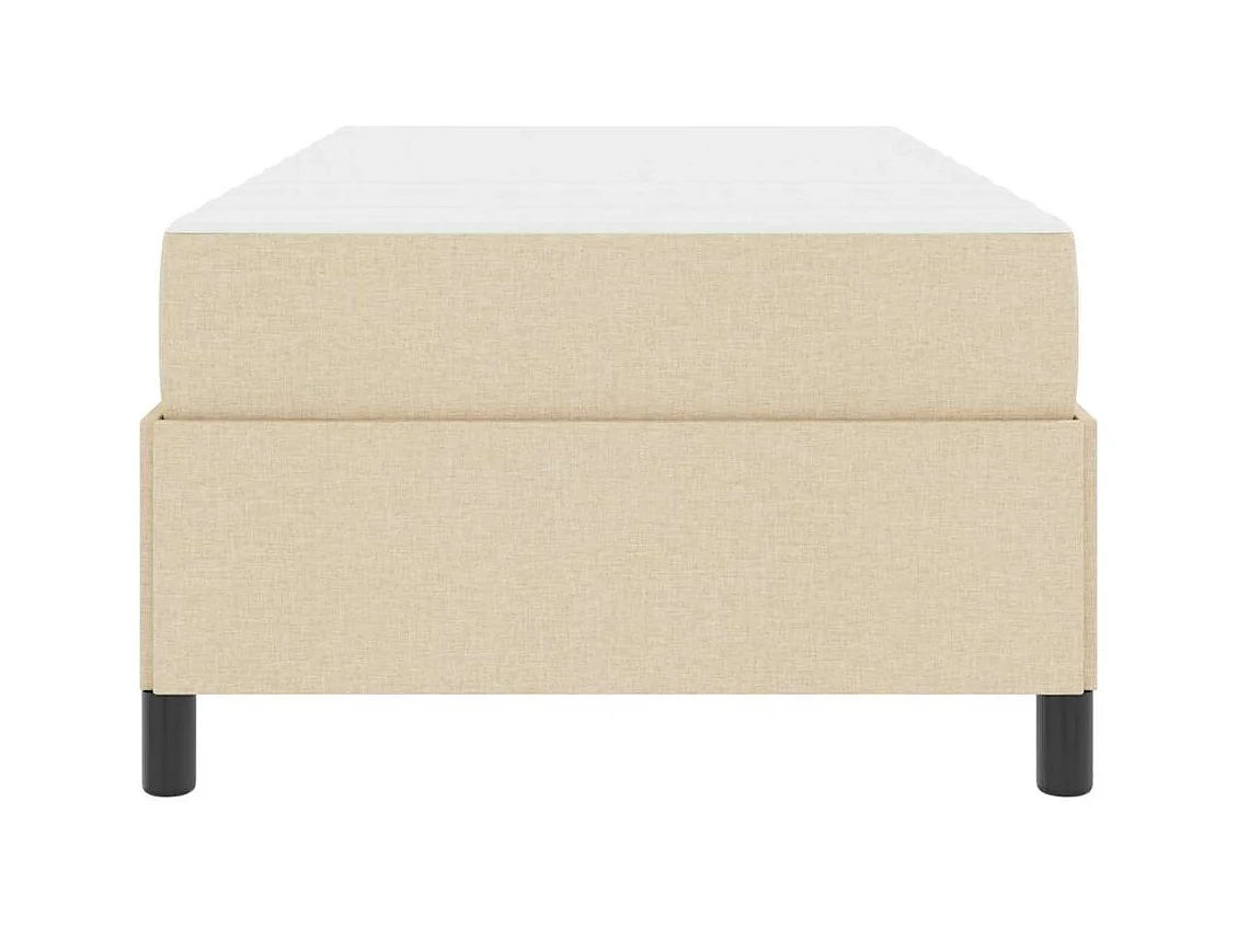 Crème en zwart boxspringbed 80 x 200 cm