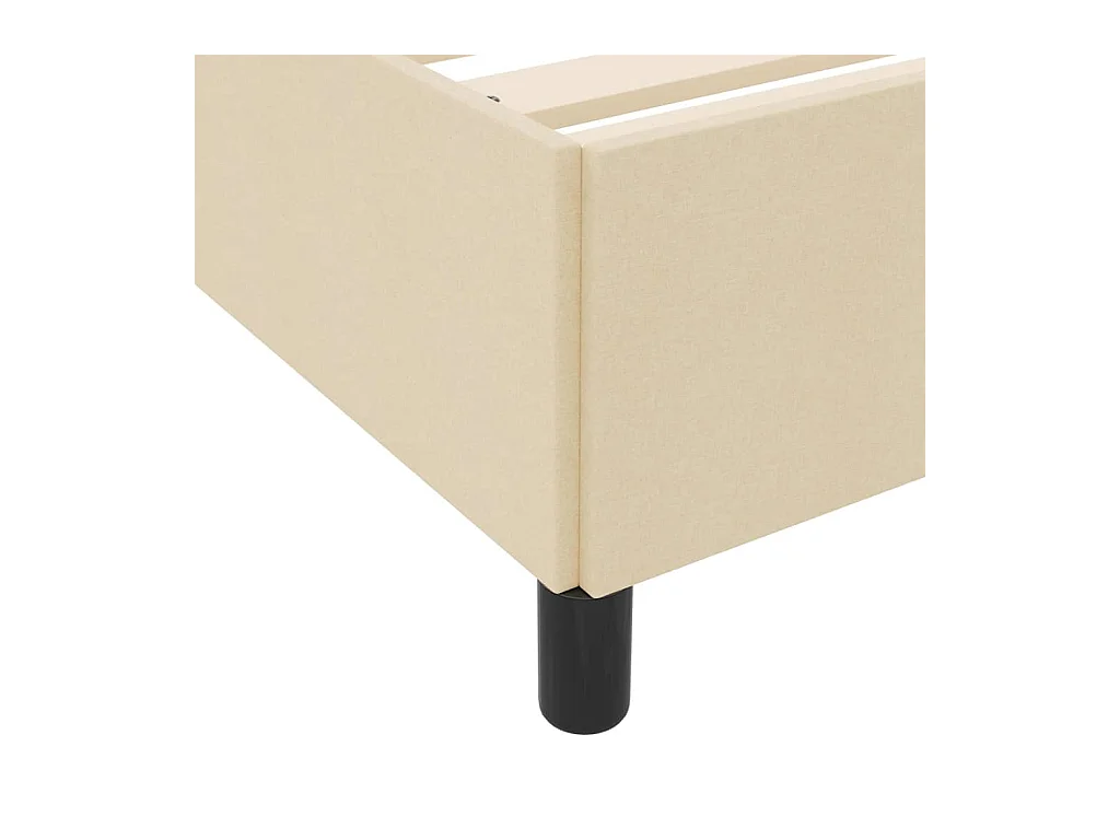 Crème en zwart boxspringbed 80 x 200 cm