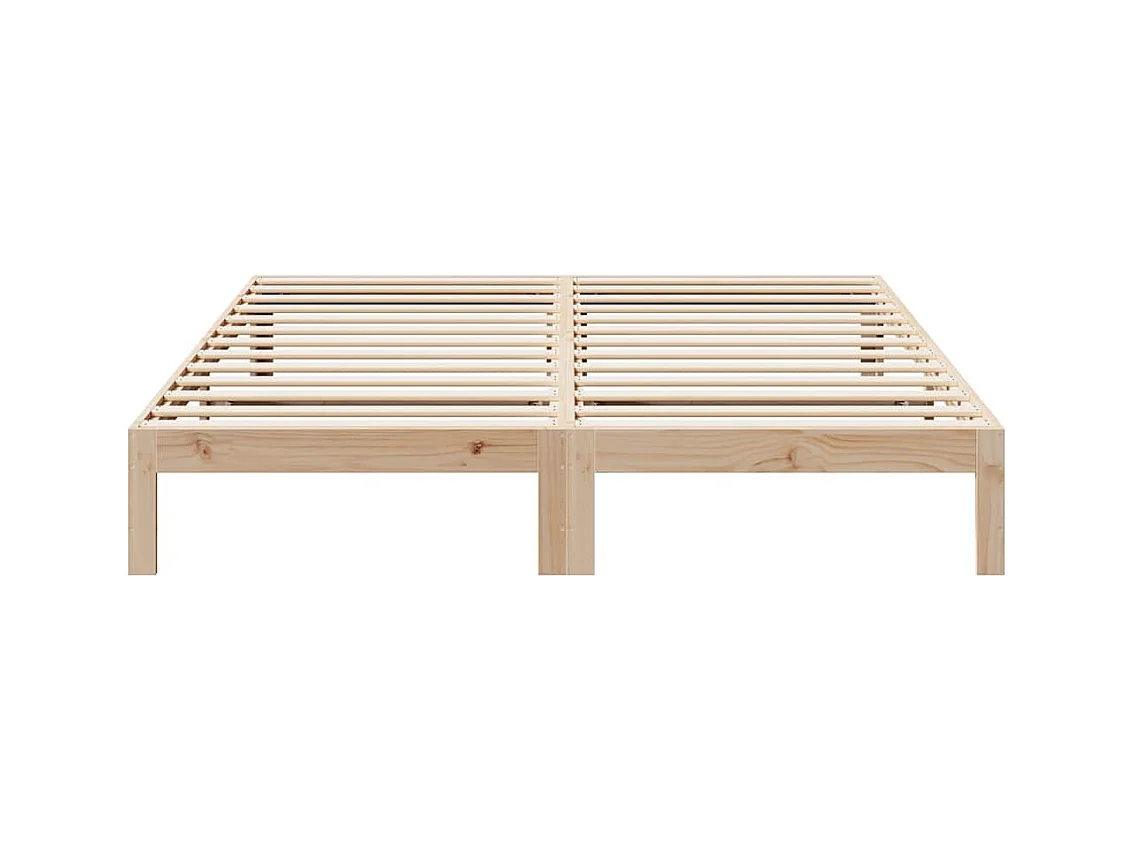 Cadre de lit sans matelas 160x200 cm bois massif de pin