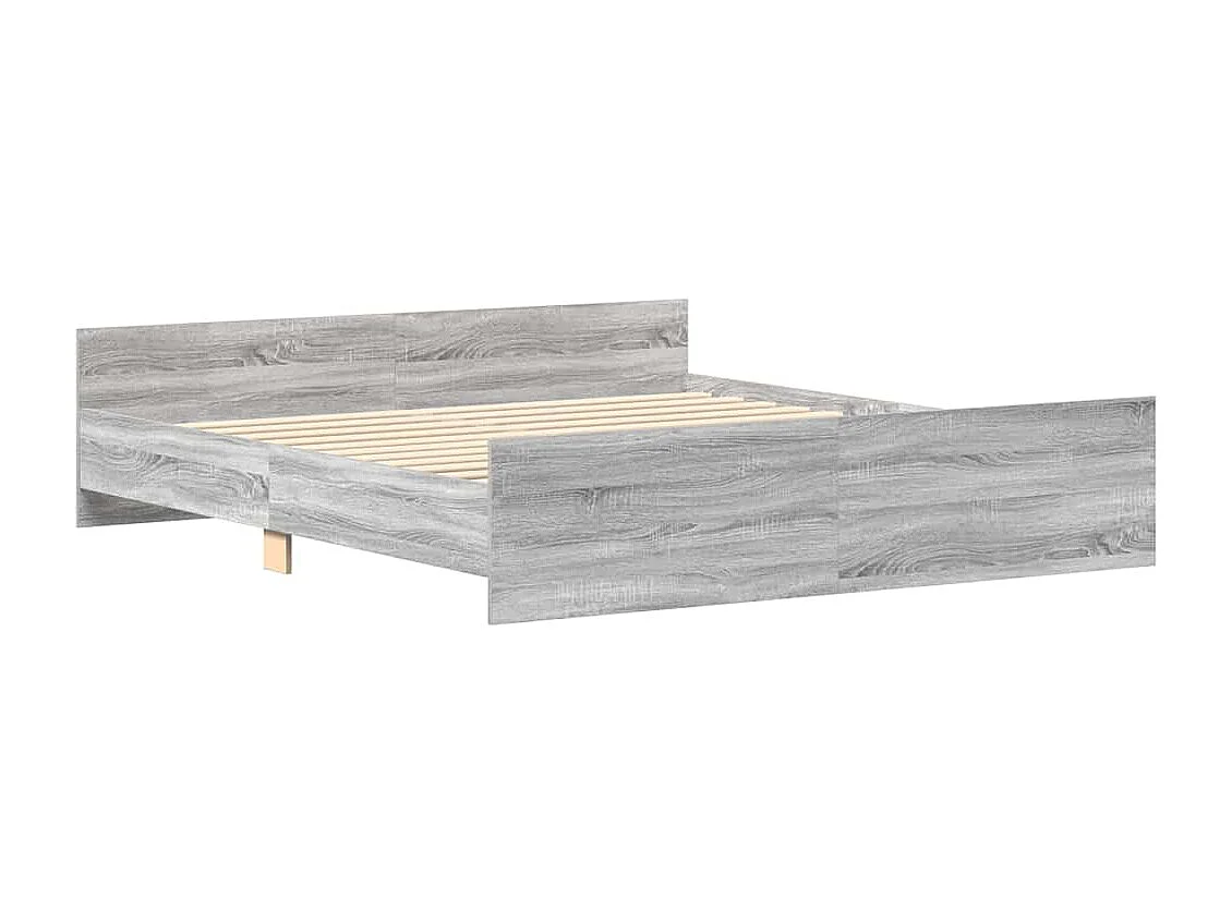 Bedframe zonder matras Sonoma grijs 200x200 cm
