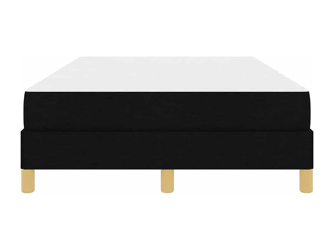 Zwart en bruin boxspringbed 120 x 190 cm