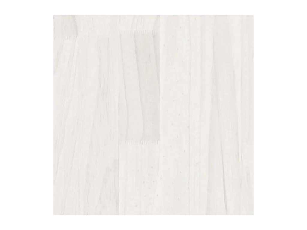 Estructura de cama sin colchón blanca 200x200 cm madera maciza de pino