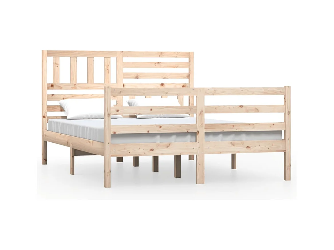 Struttura letto in legno massello senza materasso 140x200 cm