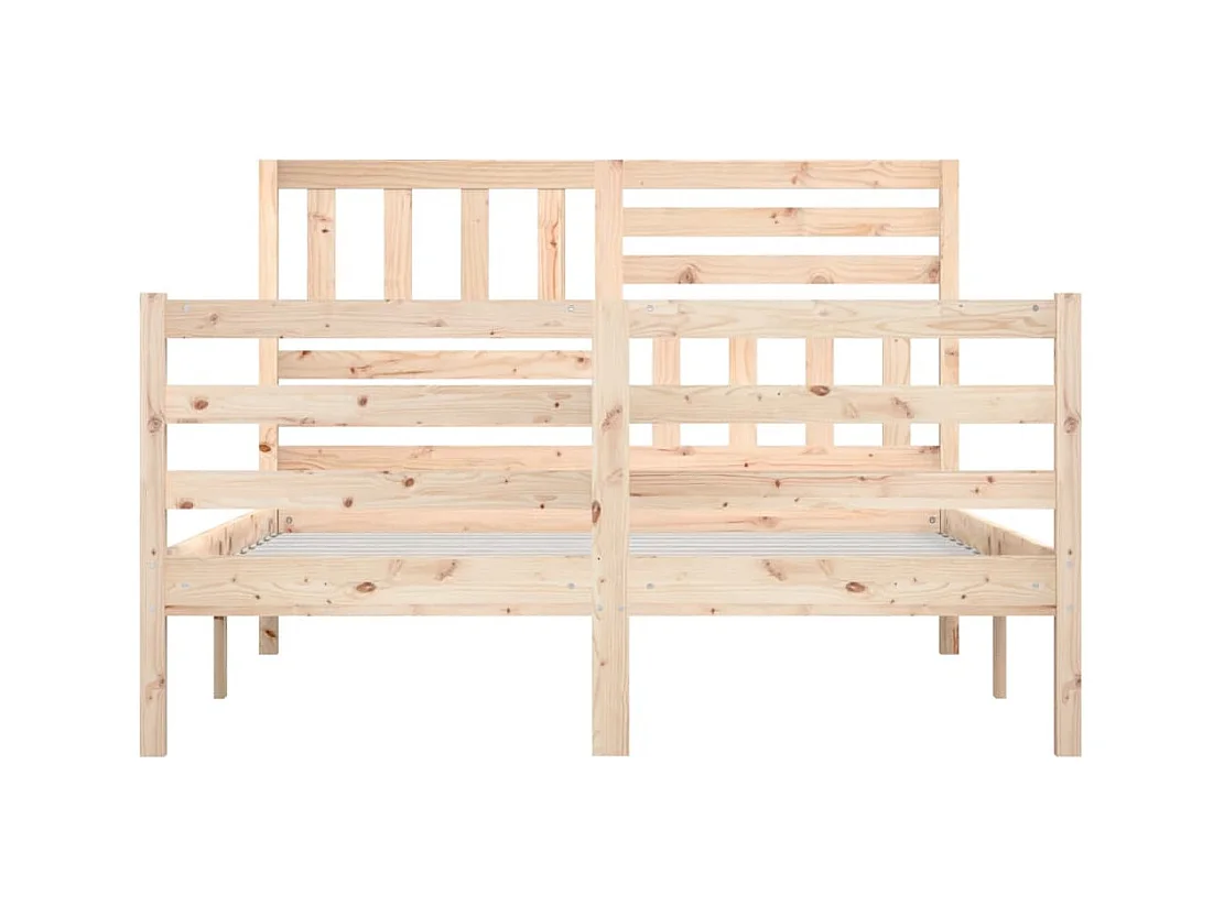 Struttura letto in legno massello senza materasso 140x200 cm