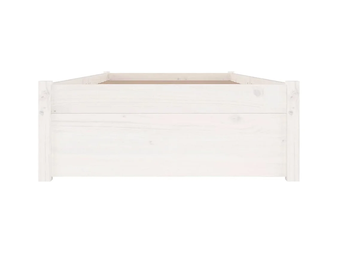 Estructura de cama sin colchón con cajones blanca 90x200 cm