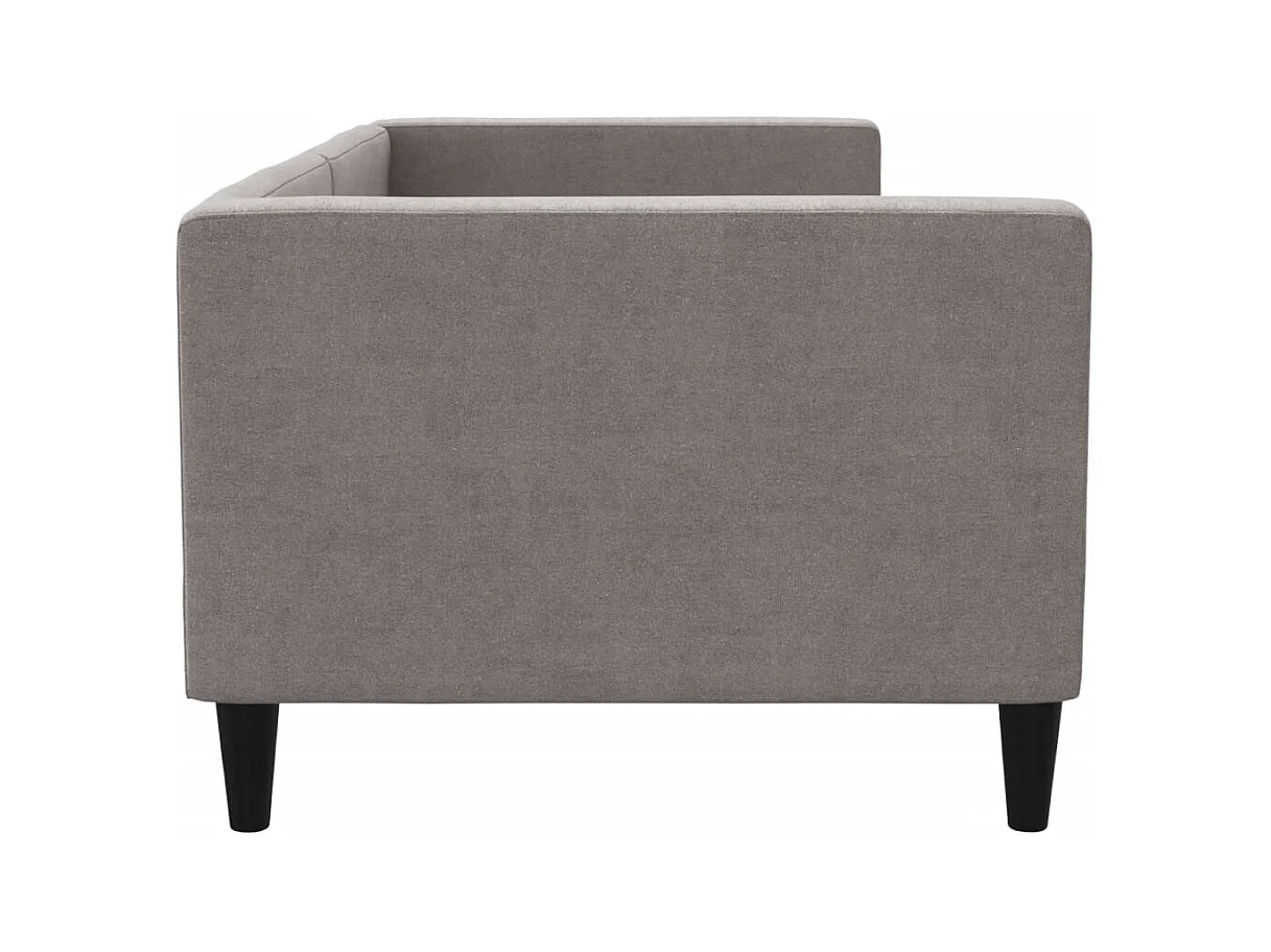 Lit de repos sans matelas taupe 80x200 cm tissu