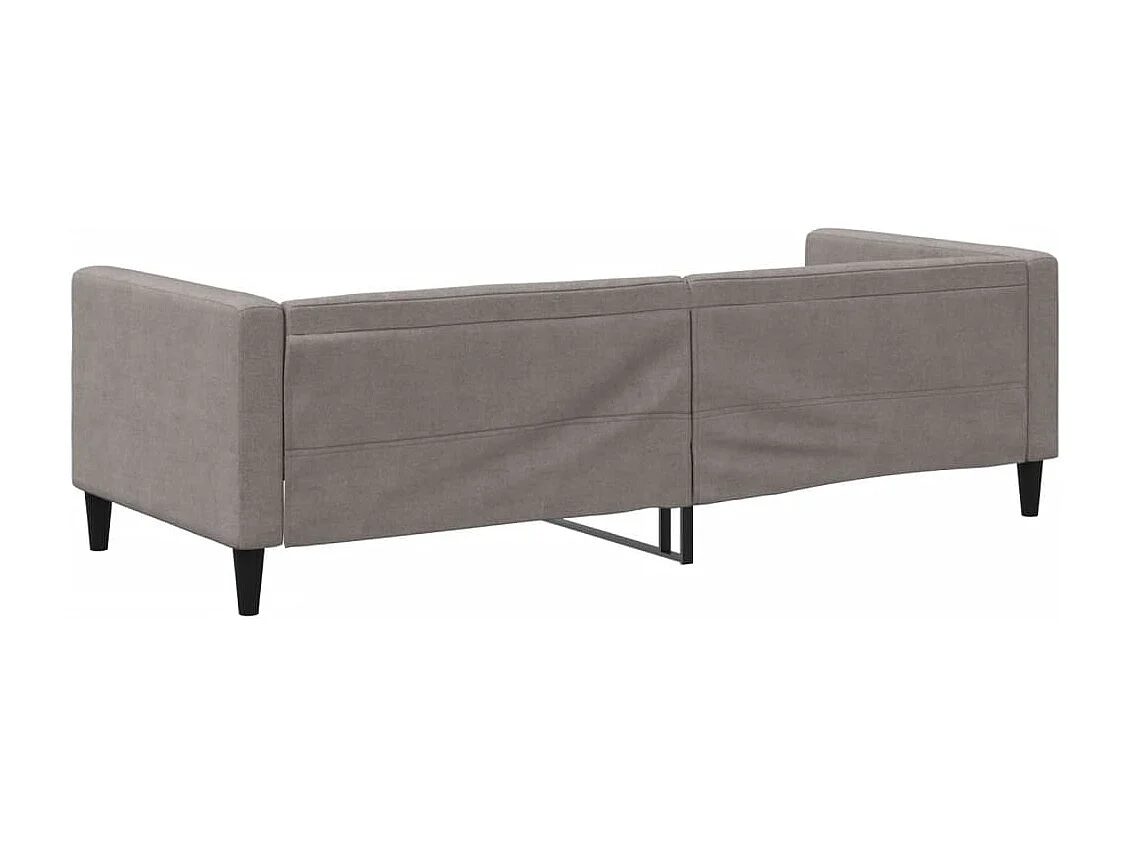Lit de repos sans matelas taupe 80x200 cm tissu