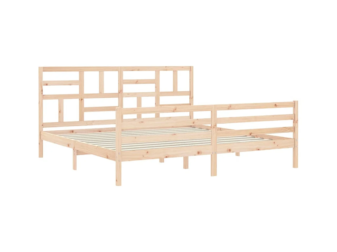 Struttura letto senza materasso 200x200 cm in legno massello