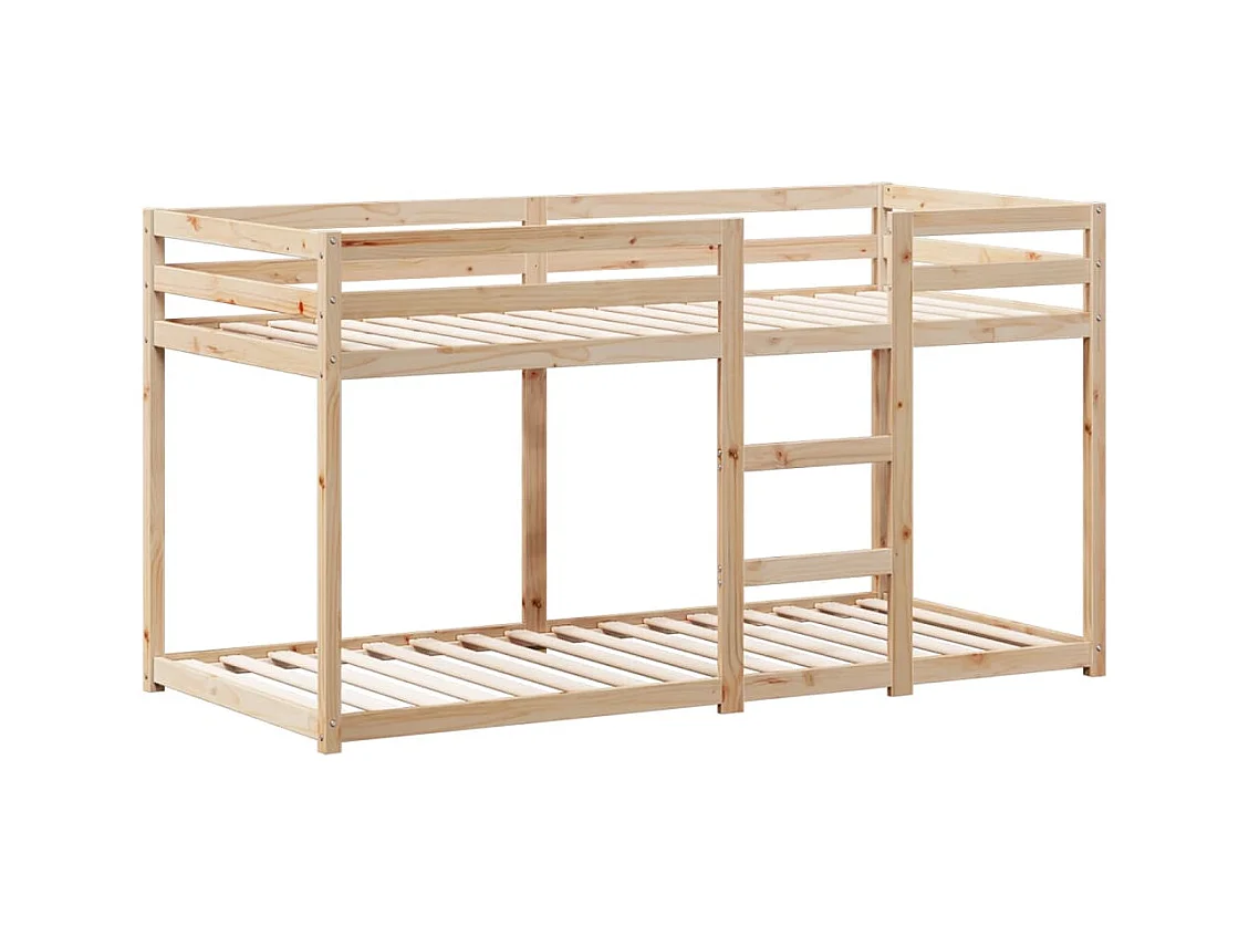 Stapelbed zonder matras 80x200 cm massief grenenhout