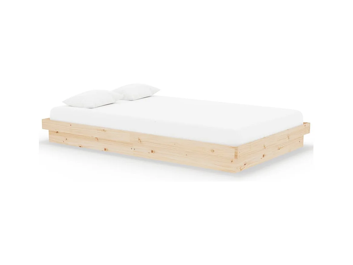 Struttura letto in legno massello 120x200 cm