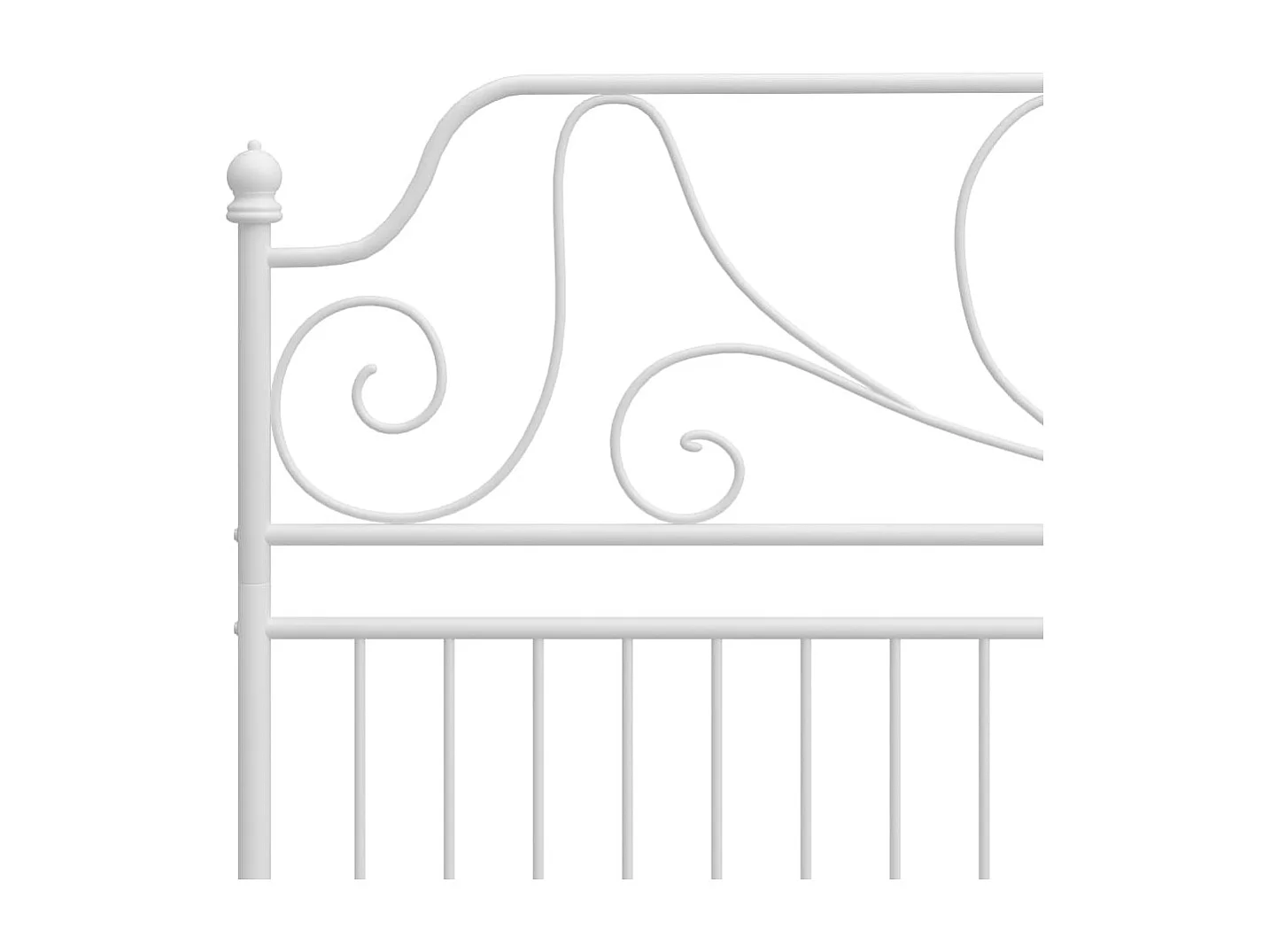 Bedframe zonder matras wit metaal 180x200 cm