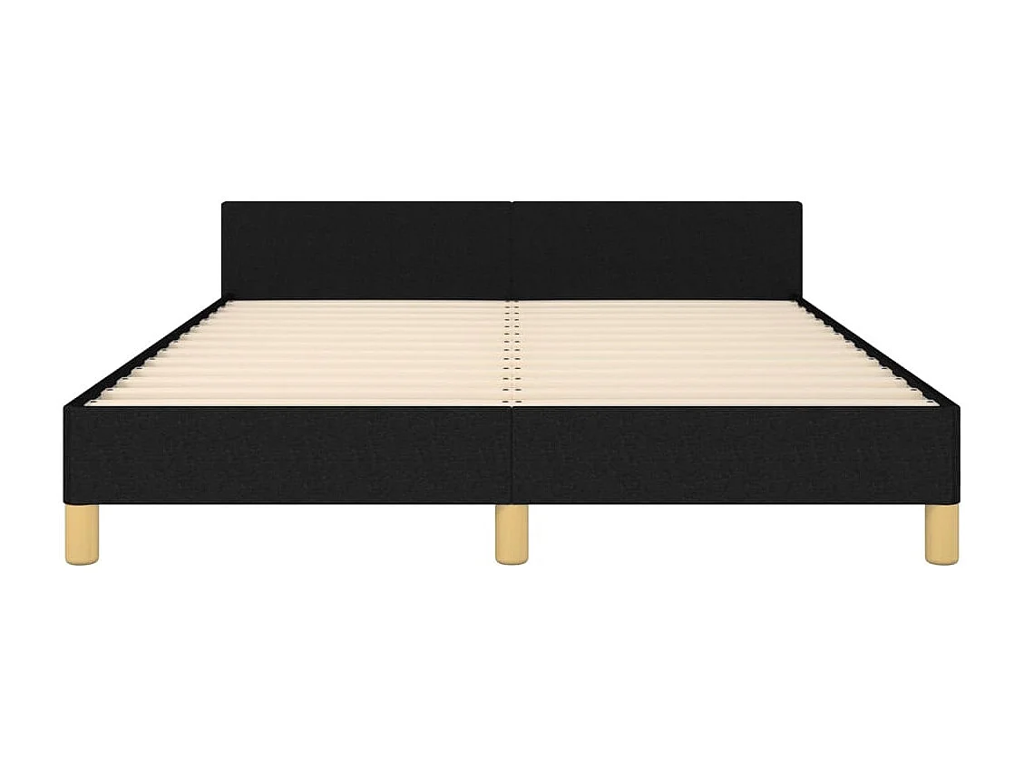 Bedframe zonder matras zwart 140x200 cm stof
