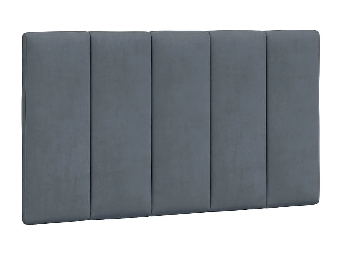 Cadre de lit avec LED sans matelas gris foncé 80x200 cm velours