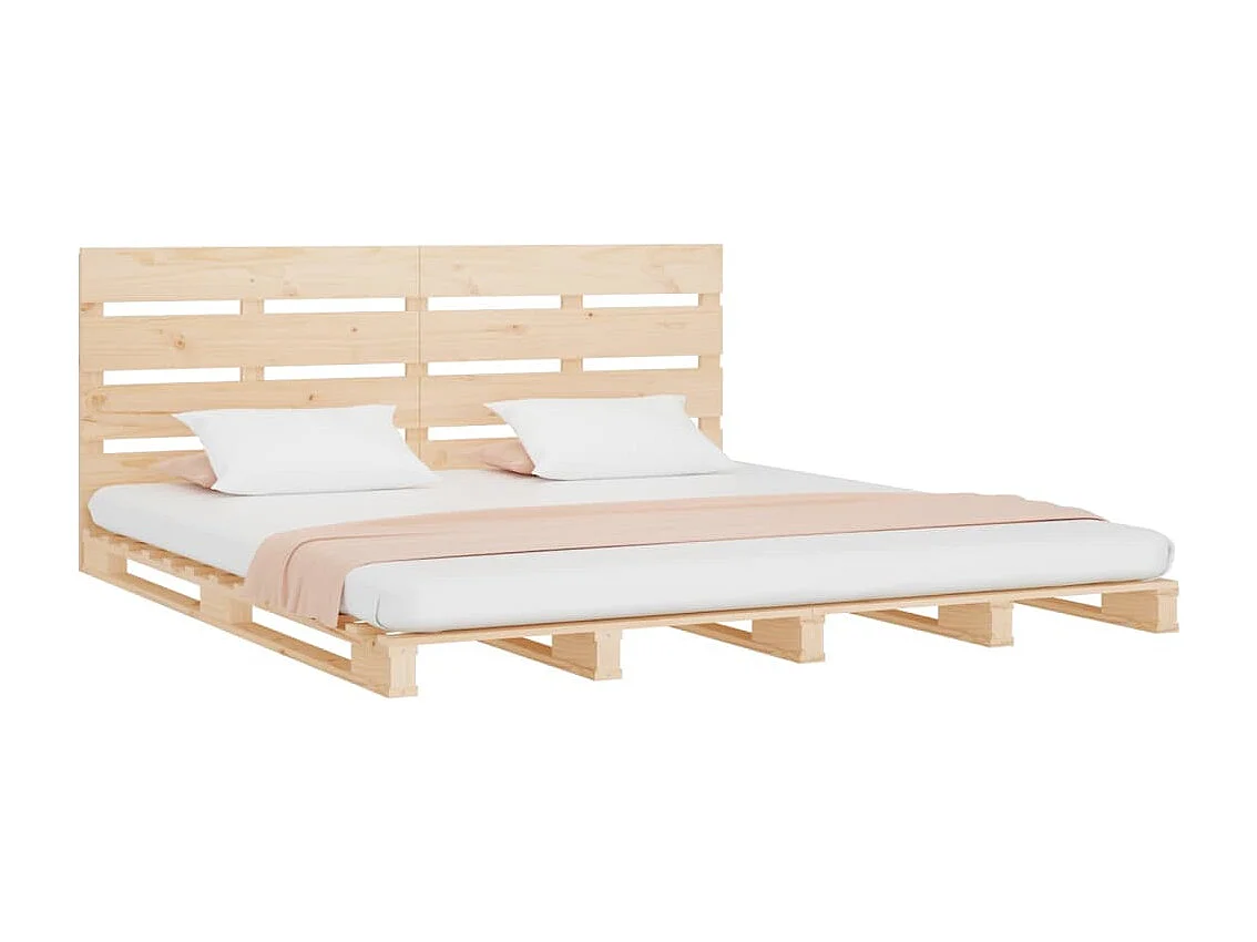 Estructura de cama sin colchón 180x200 cm madera maciza de pino