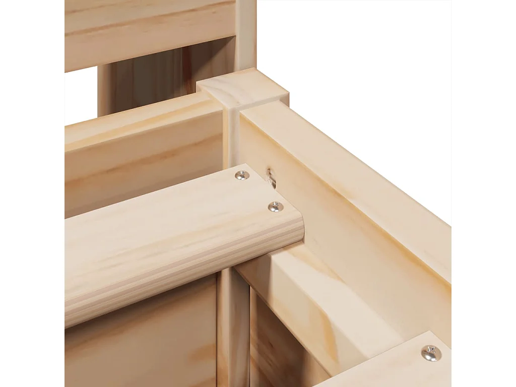 Bedframe zonder matras 135x190 cm massief grenenhout