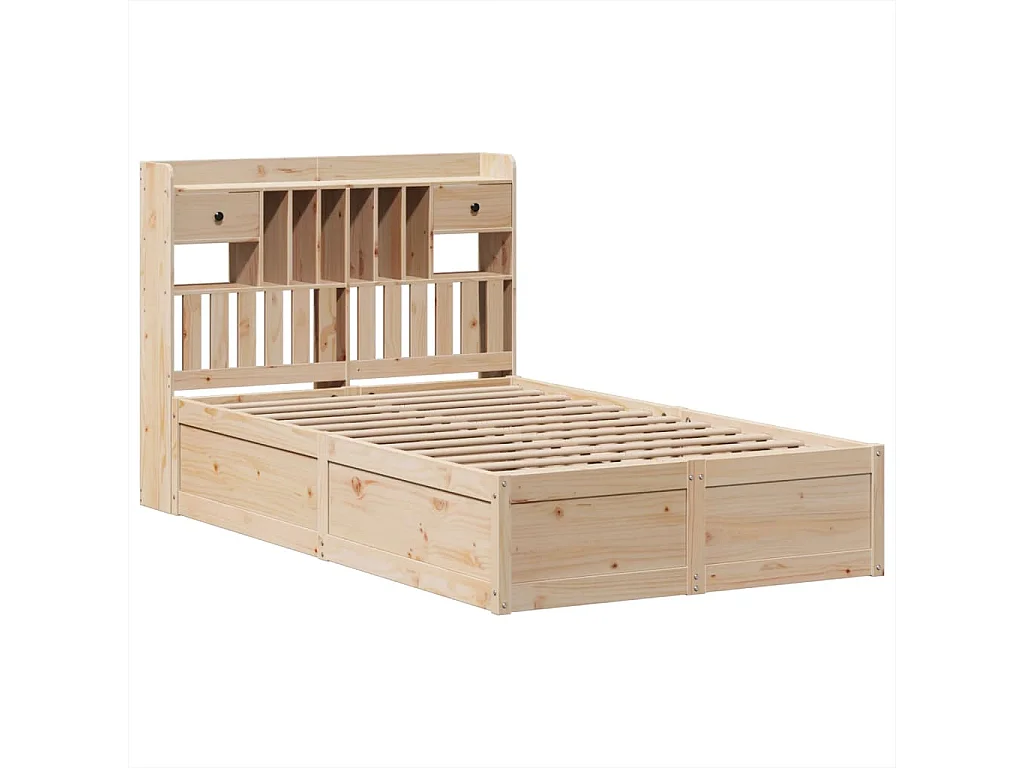 Struttura letto senza materasso 135x190 cm in legno massello di pino