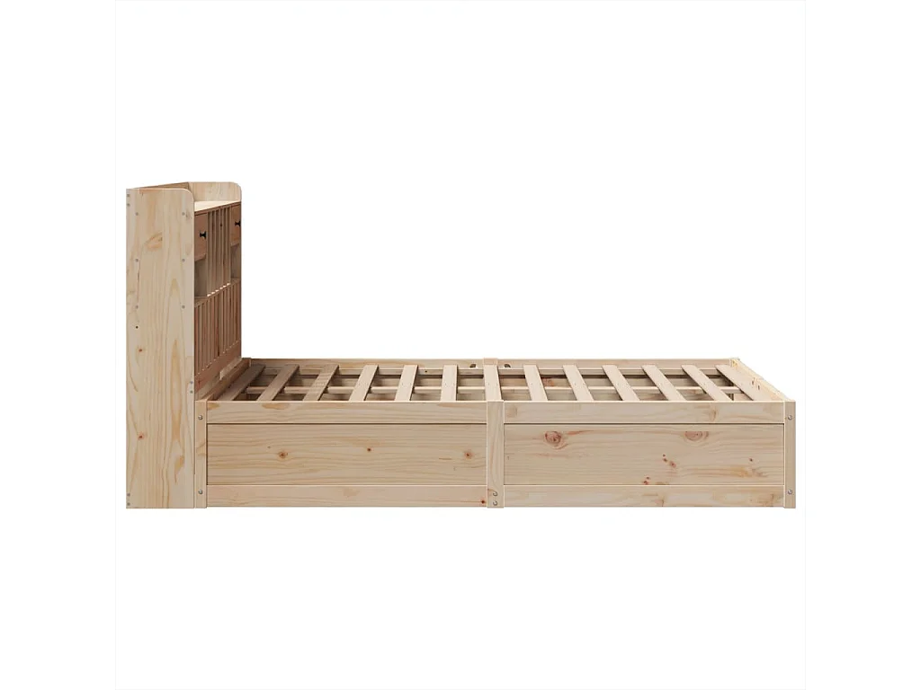 Struttura letto senza materasso 135x190 cm in legno massello di pino