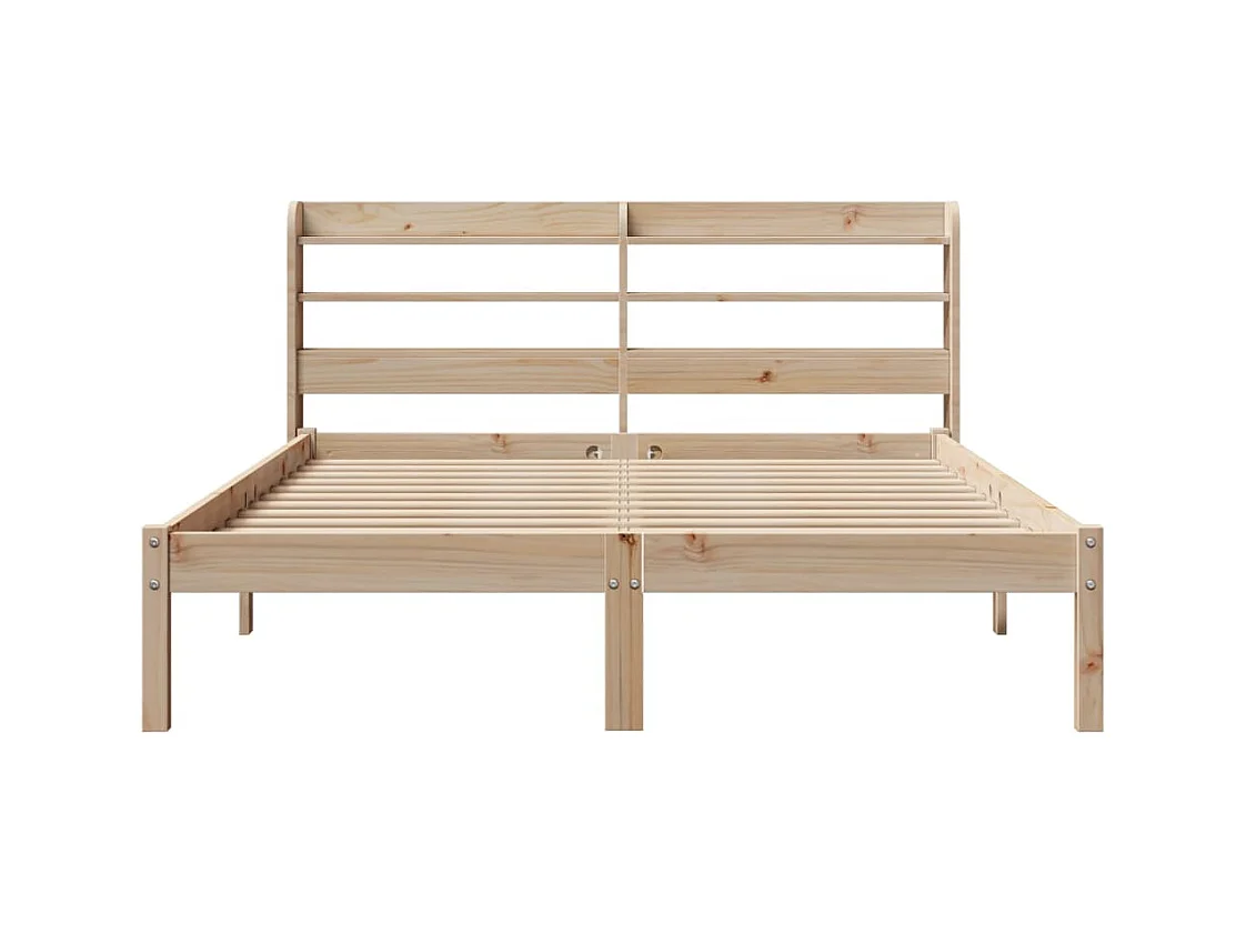 Bettgestell ohne Matratze 160x200 cm Kiefer Massivholz