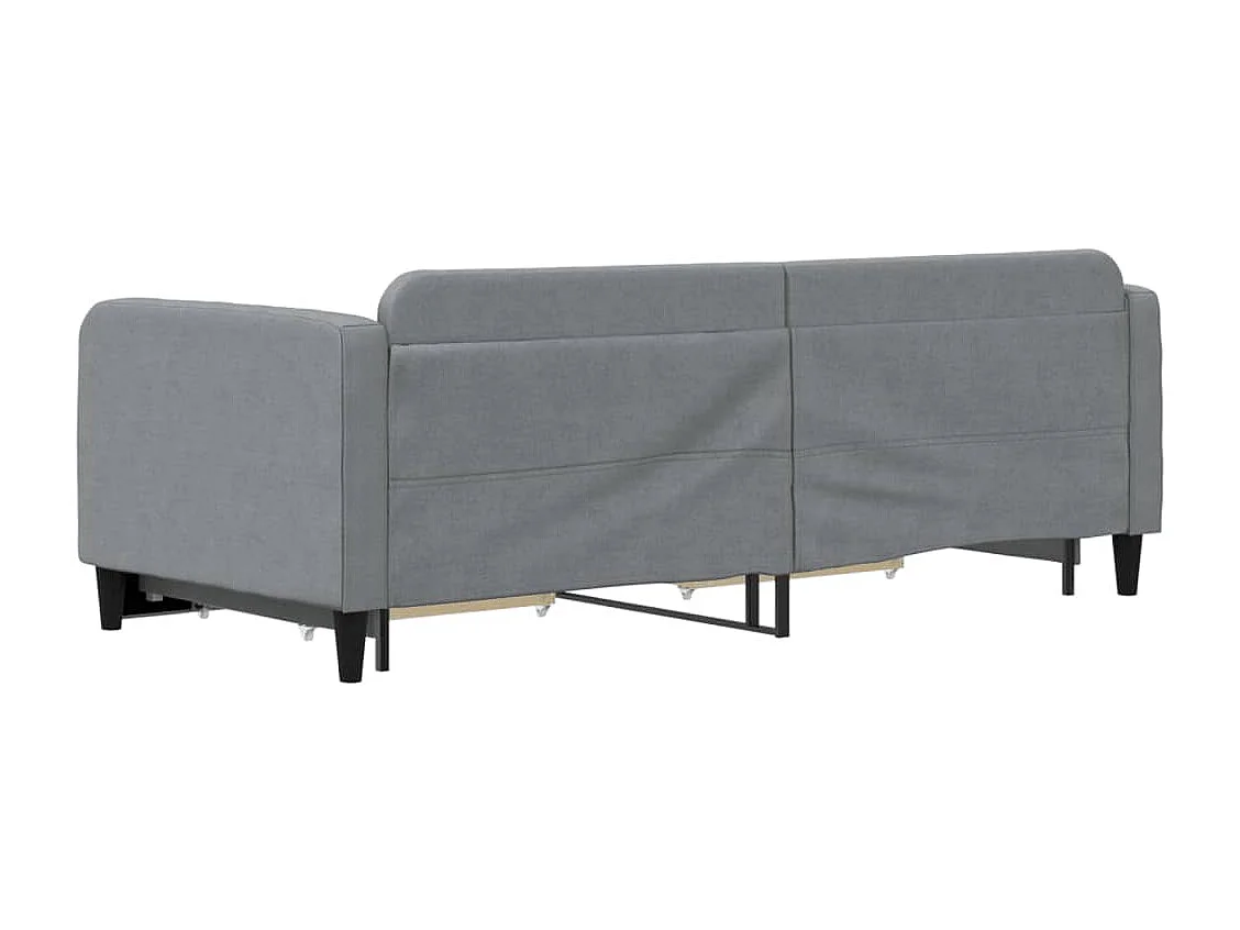 Lit de jour avec gigogne et tiroirs sans matelas 90x200 cm