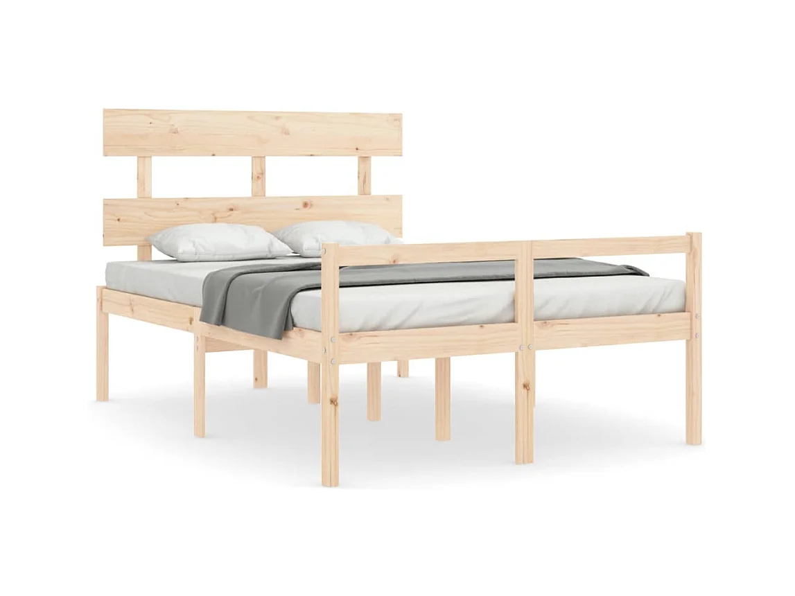 Bed voor ouderen zonder matras 140x190 cm massief hout