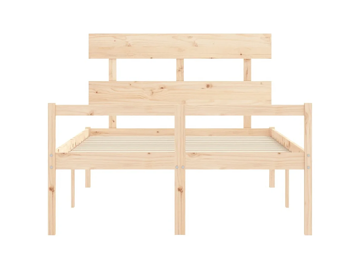 Bed voor ouderen zonder matras 140x190 cm massief hout