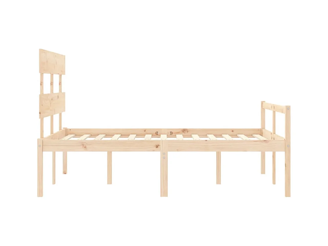 Bed voor ouderen zonder matras 140x190 cm massief hout