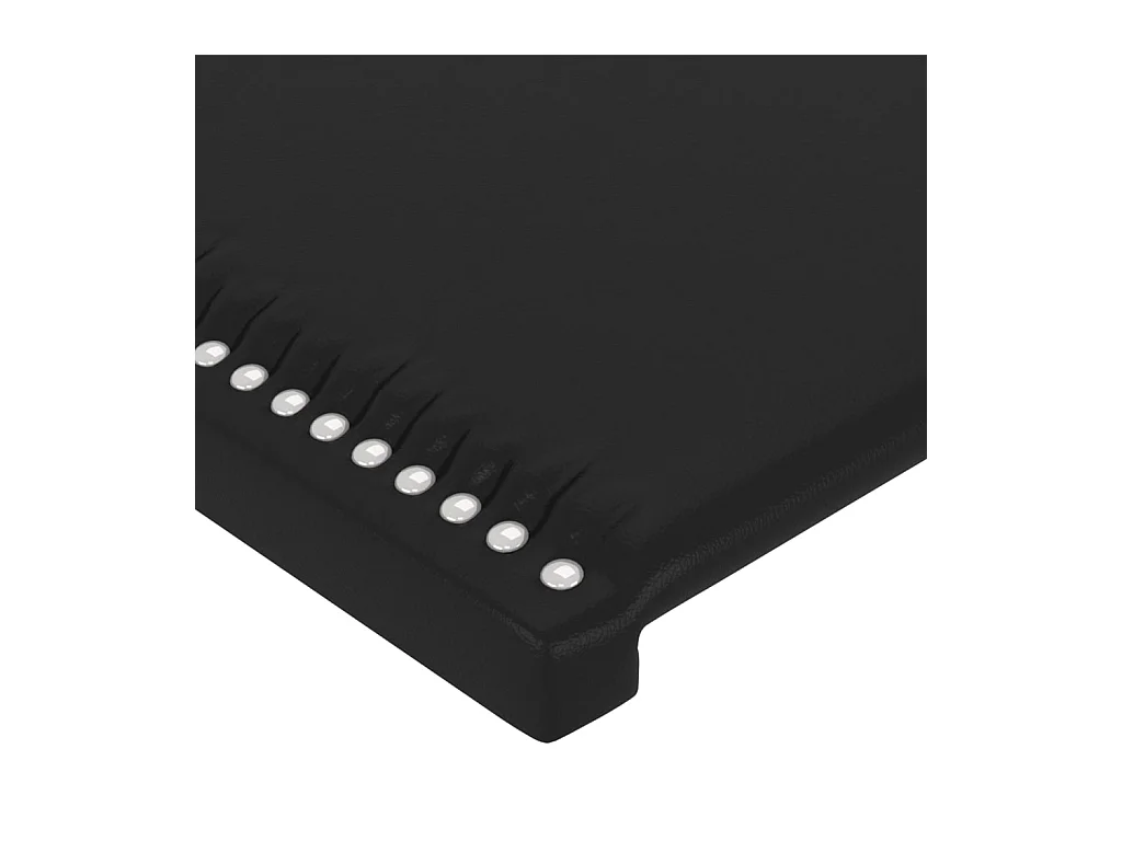 Cadre de lit sans matelas noir 140x200 cm similicuir