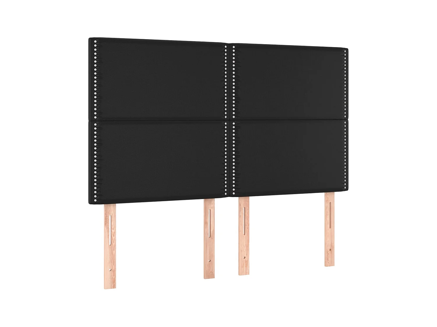 Cadre de lit sans matelas noir 140x200 cm similicuir