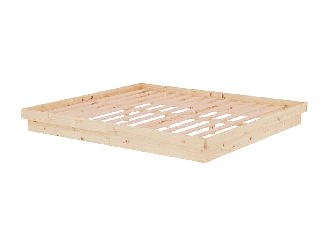 Bedframe van massief hout zonder matras