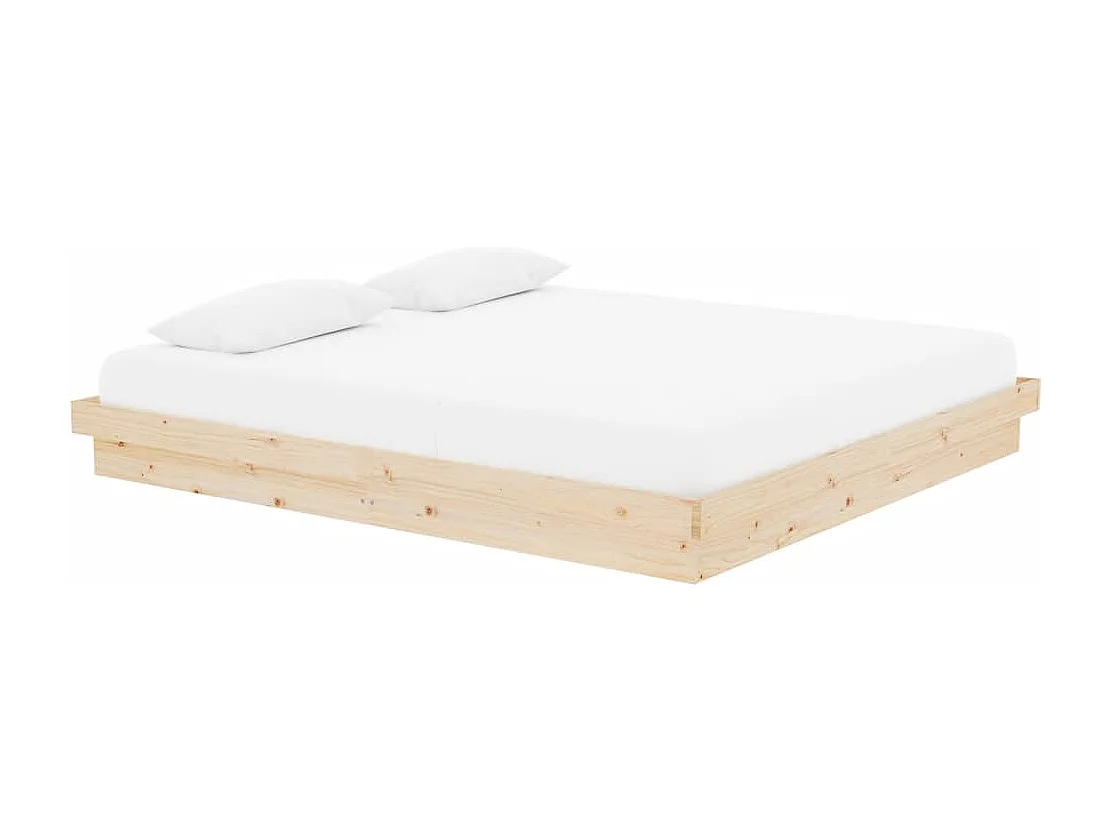 Bedframe van massief hout zonder matras