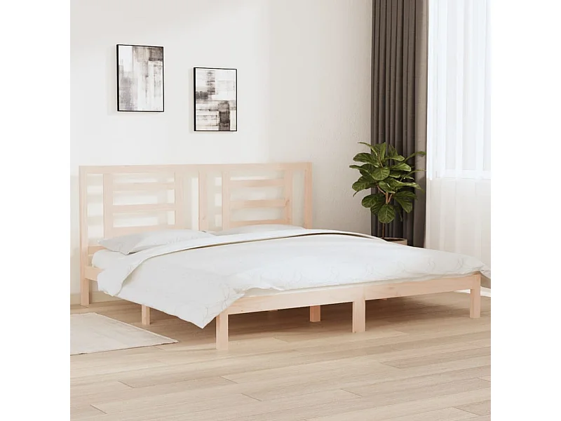 Bedframe zonder matras 200x200 cm massief grenenhout