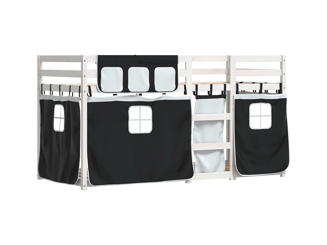 Stapelbed zonder matras 75x190 cm massief grenenhout