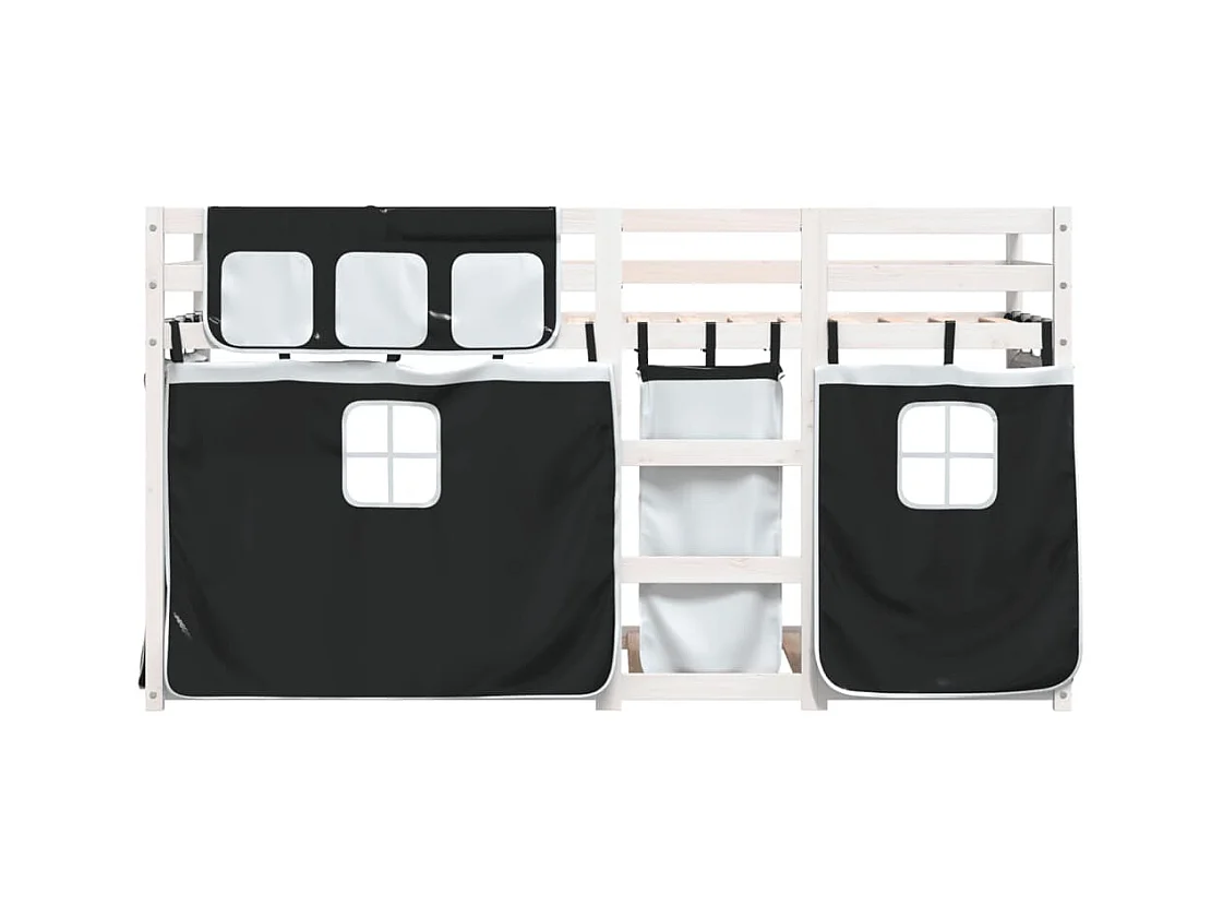 Stapelbed zonder matras 75x190 cm massief grenenhout