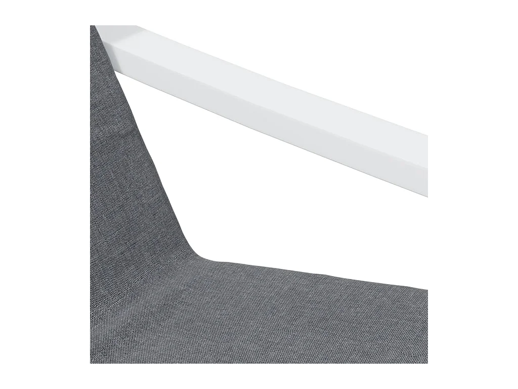 Struttura letto a baldacchino senza materasso in metallo grigio 160x200 cm