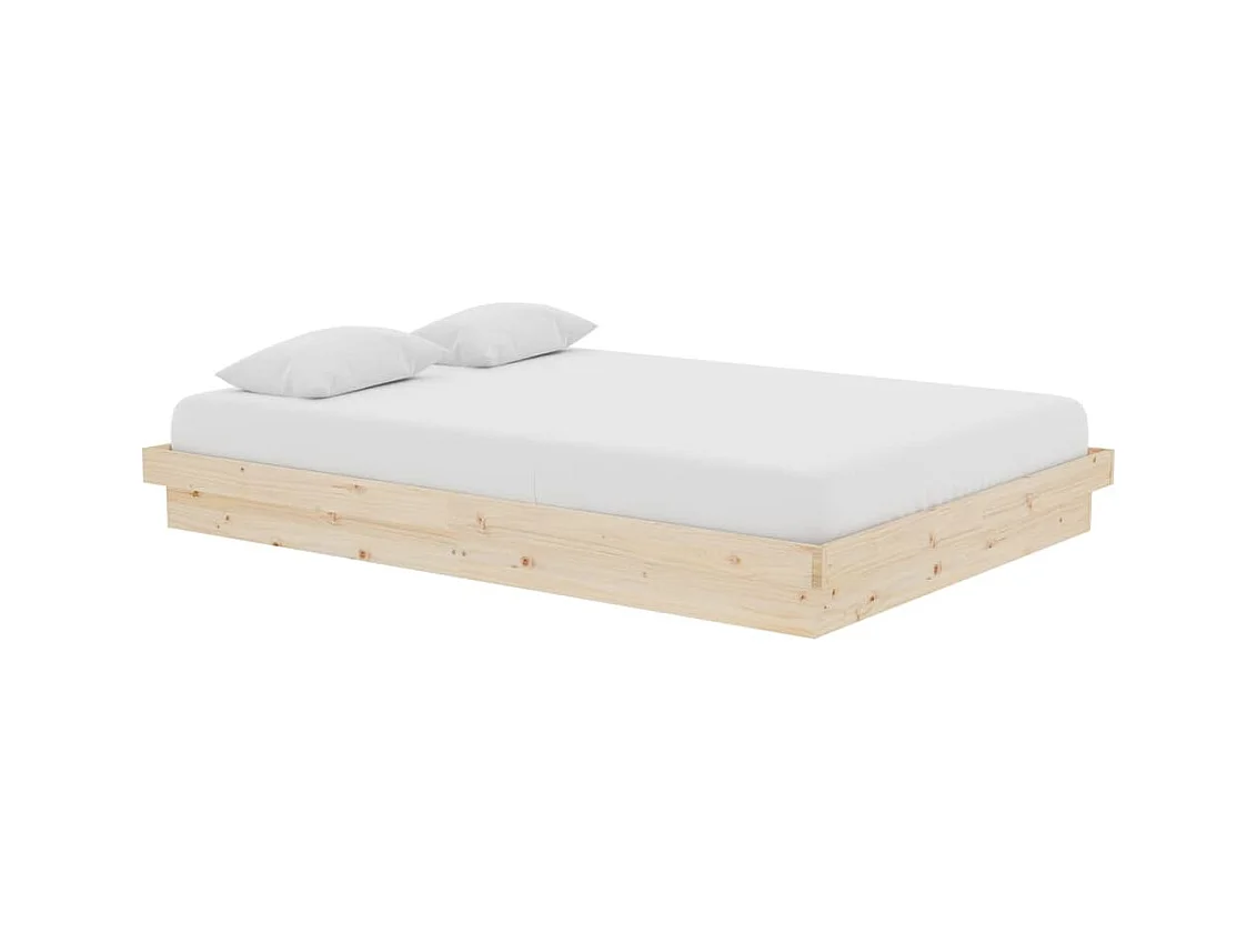 Struttura letto in legno massello 140x200 cm