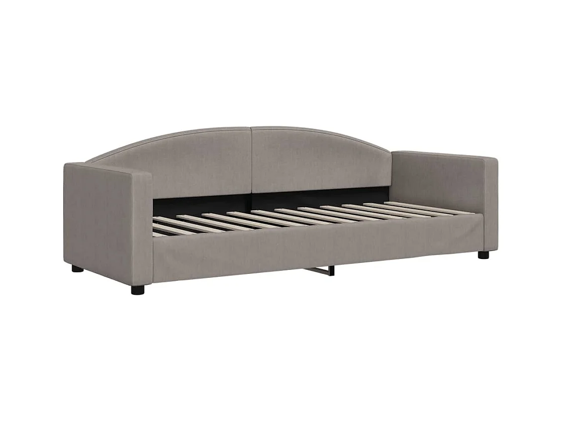 Daybed zonder matras taupe 80x200 cm stof
