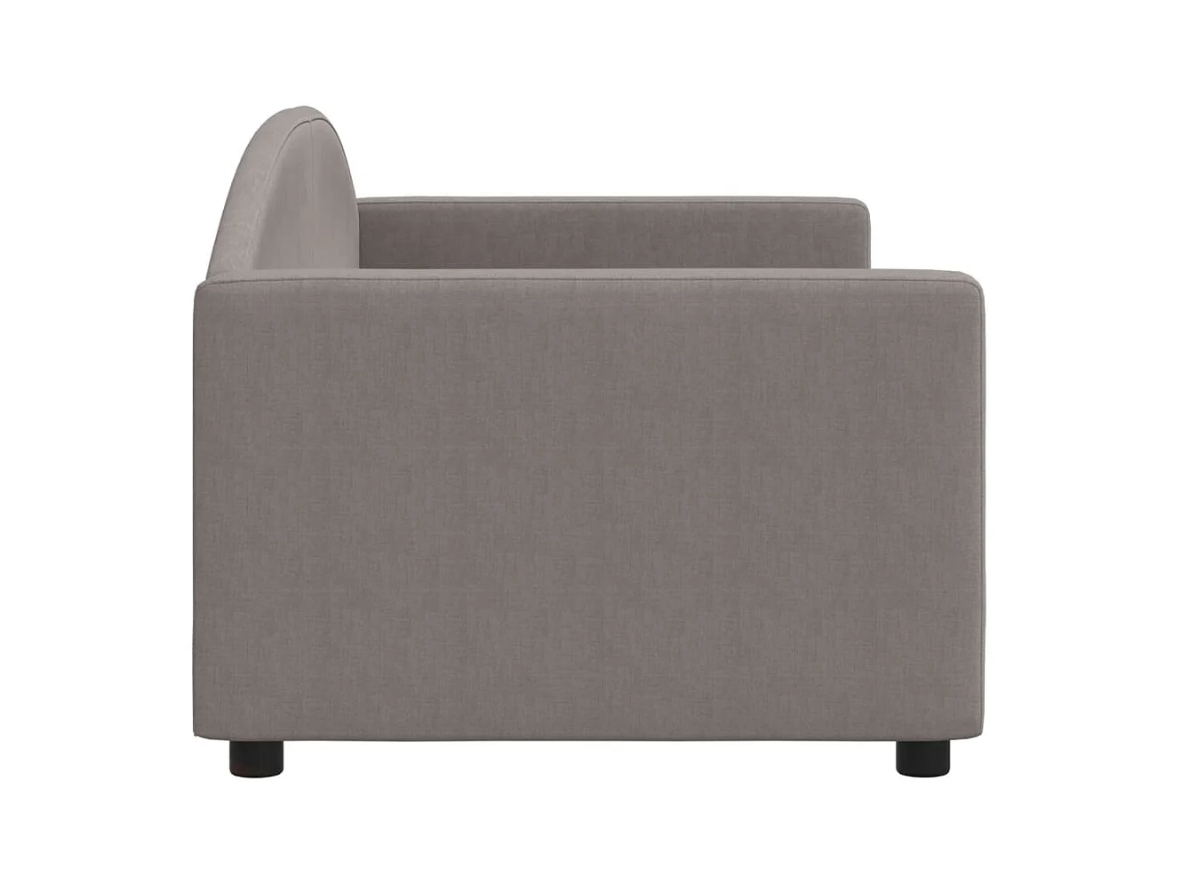 Daybed zonder matras taupe 80x200 cm stof