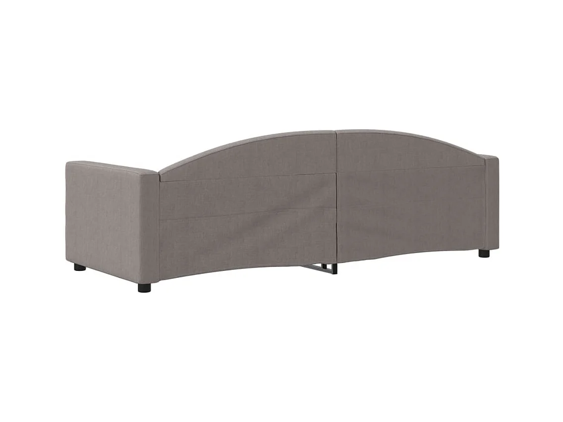 Daybed zonder matras taupe 80x200 cm stof