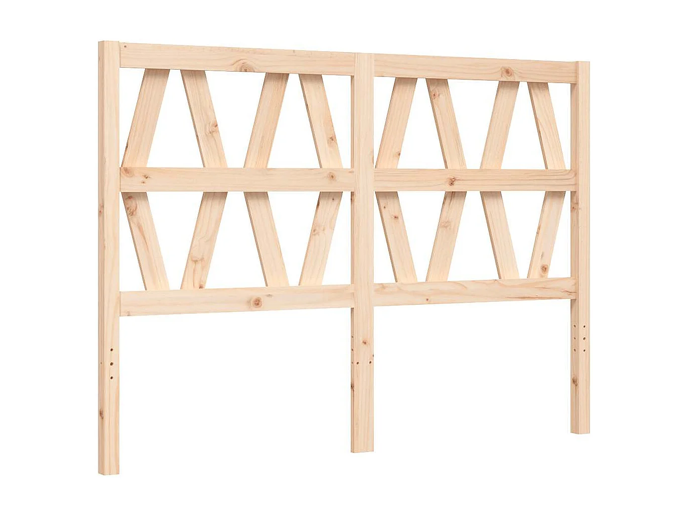 Cadre de lit sans matelas bois de pin massif