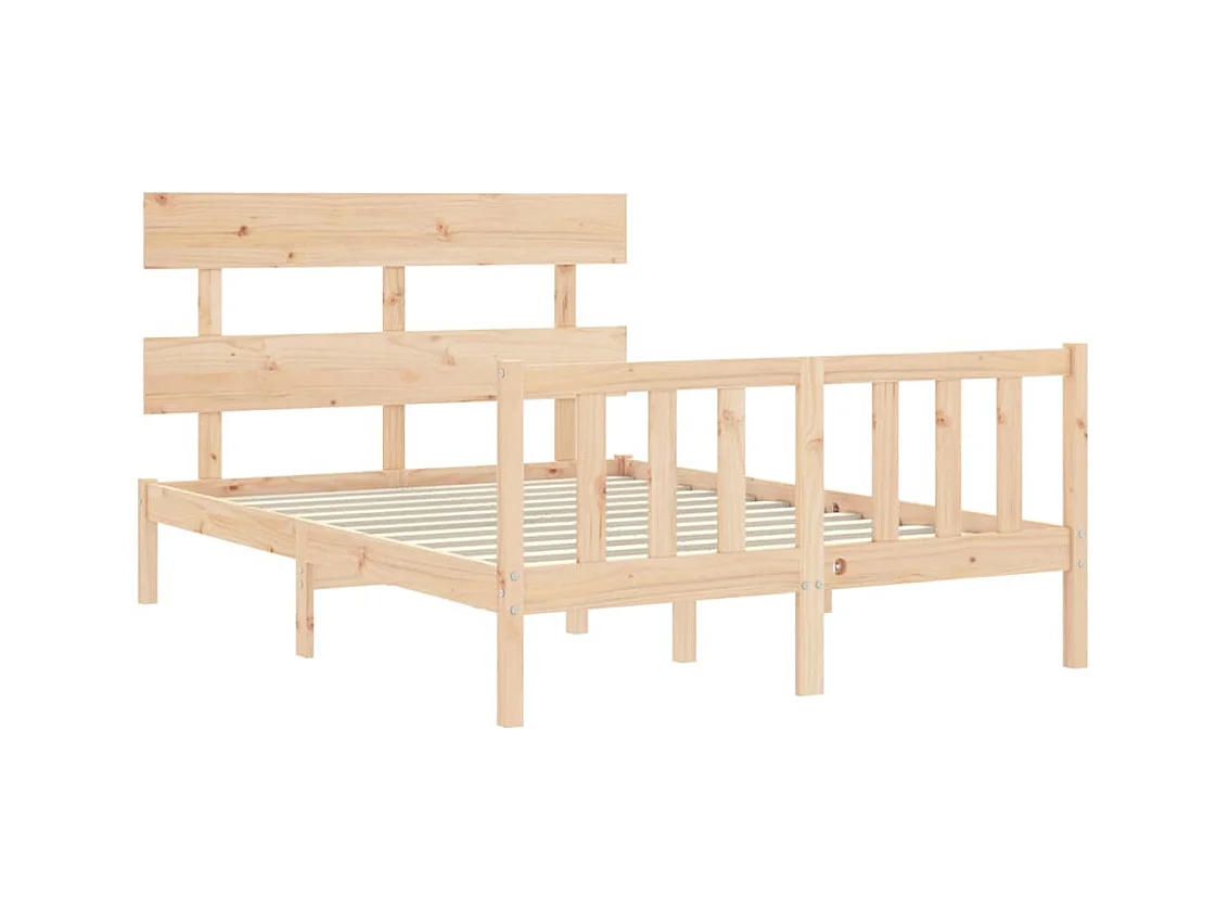 Bedframe zonder matras 140x190 cm massief grenenhout