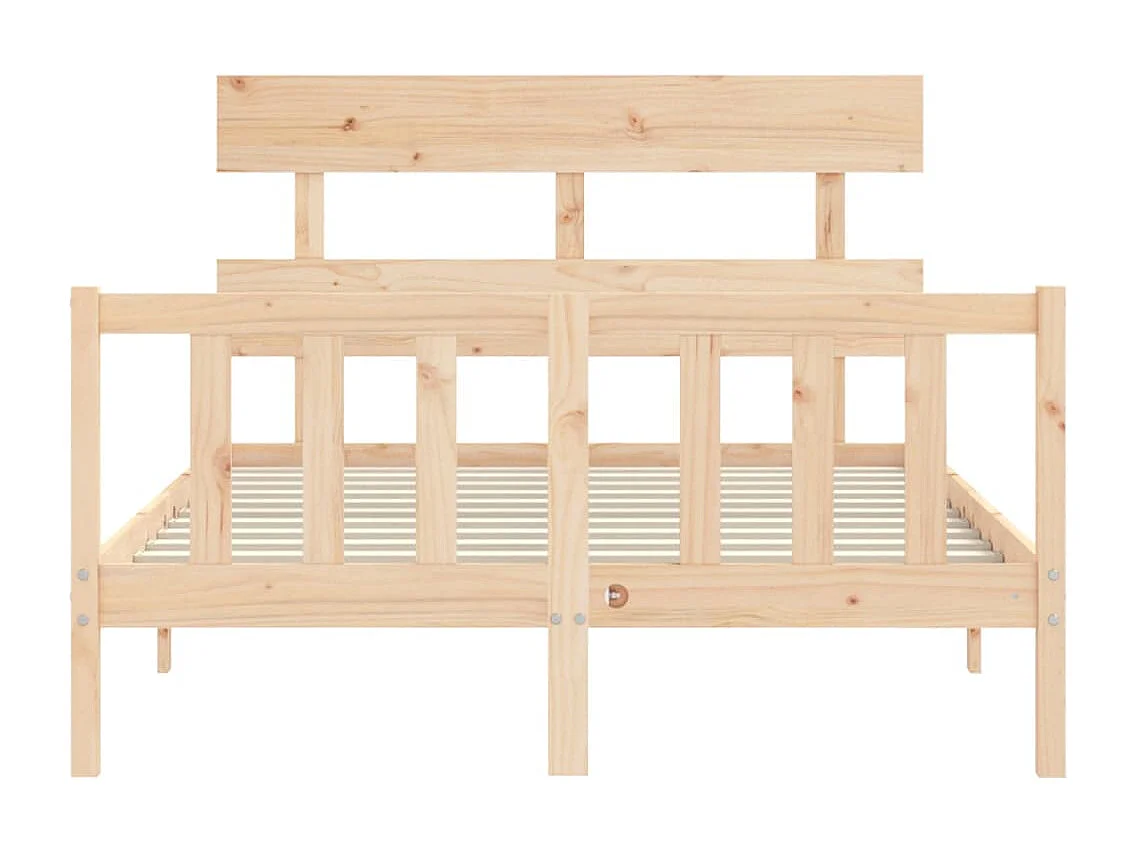 Bedframe zonder matras 140x190 cm massief grenenhout