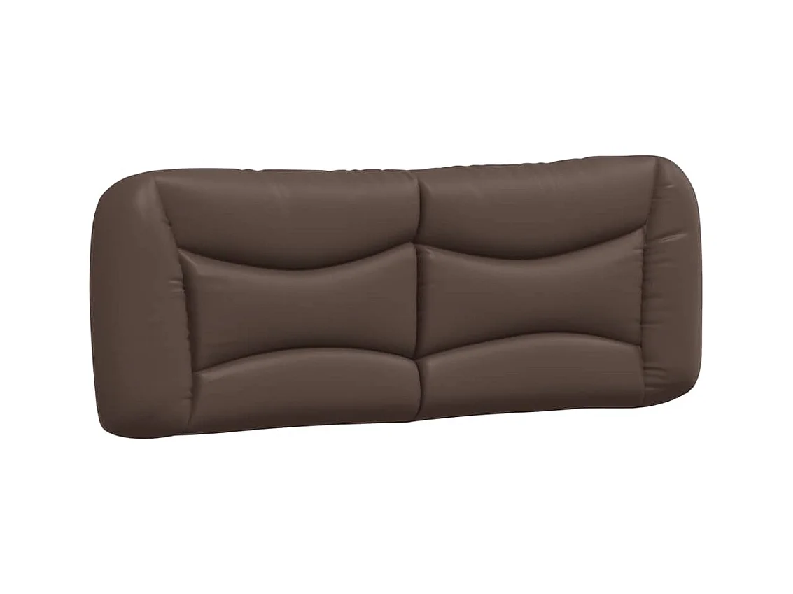 Cadre de lit sans matelas marron 120x200 cm similicuir