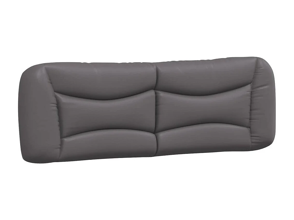 Cadre de lit sans matelas gris 160x200 cm similicuir